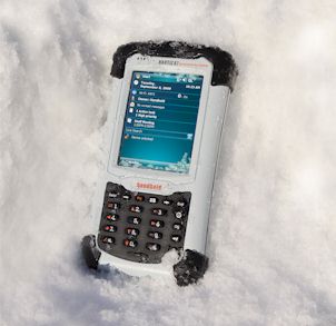 Pocket PC PC durci Nautiz X7 dans la neige
