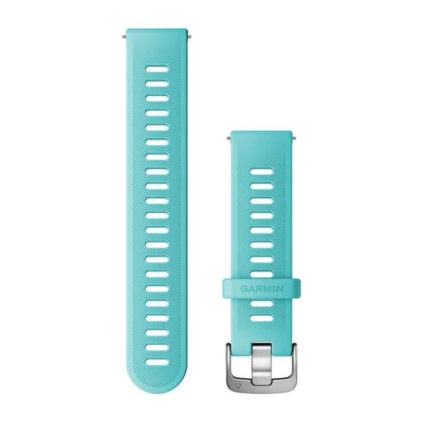 Bracelet à dégagement rapide (20 mm) Vert d'eau pour  Garmin Forerunner 55 