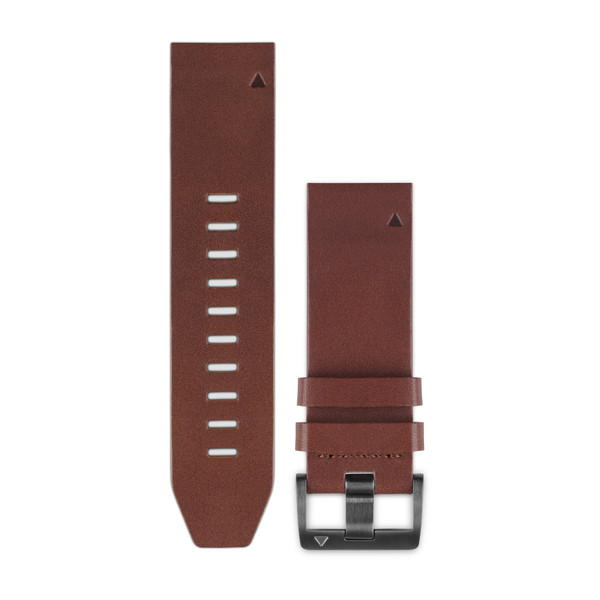 Bracelet QuickFit - 22mm Cuir marron pour  Garmin Instinct 