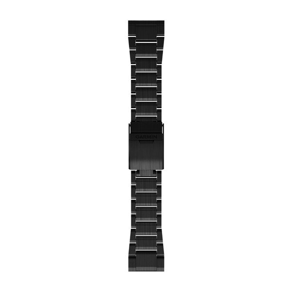  Bracelets QuickFit - 26mm Maillons Gray en titane et carbone amorphe pour  Garmin D2 Delta 