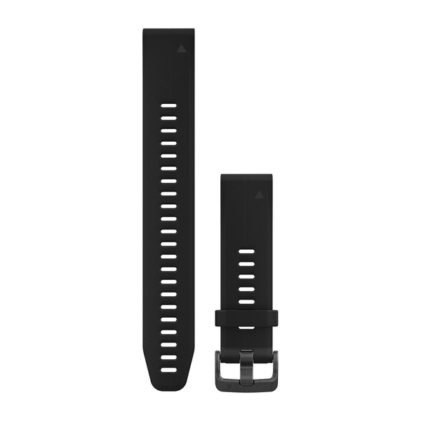 Bracelet QuickFit - 20mm - Silicone noir (grand)