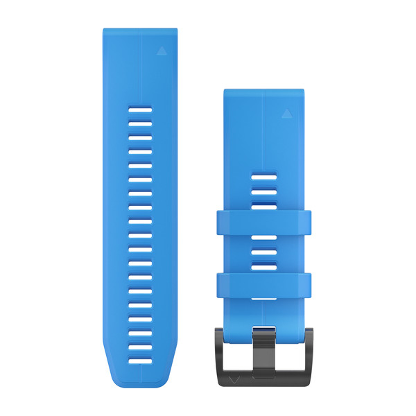 Bracelet QuickFit - 26mm - Silicone Bleu Cyan pour  Garmin D2 Delta 