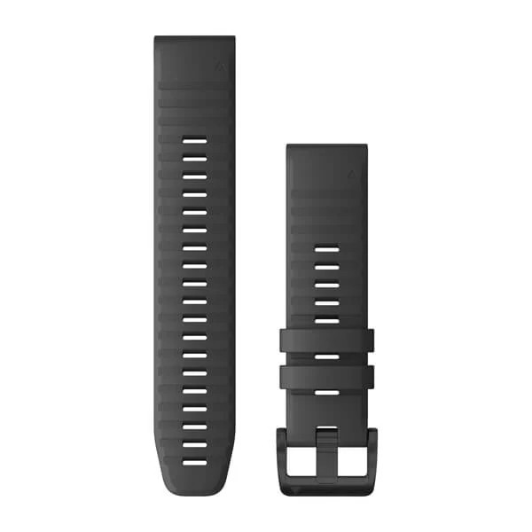  Bracelet QuickFit - 22mm Silicone gris ardoise avec boucle noire pour  Garmin Forerunner 965 