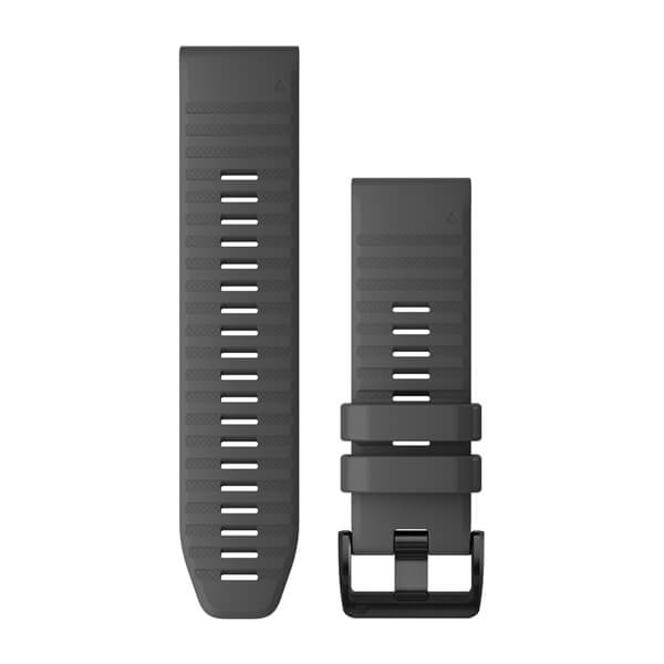Bracelet de montre QuickFit 26 - Silicone gris ardoise pour  Montre Garmin Enduro 