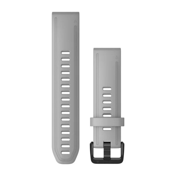Bracelets QuickFit - 20mm Silicone gris poudré pour  Garmin Instinct 2 