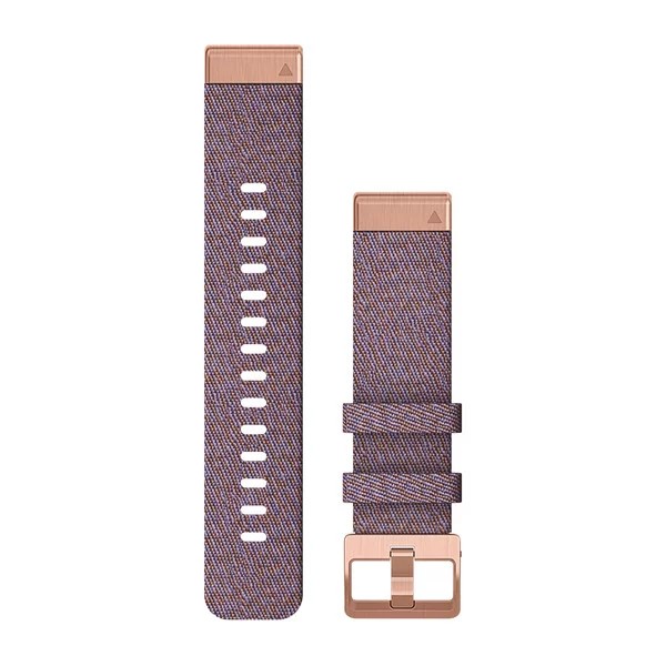 Bracelets QuickFit - 20mm Nylon pourpre avec boucle cuivrée pour  Garmin Instinct 2 