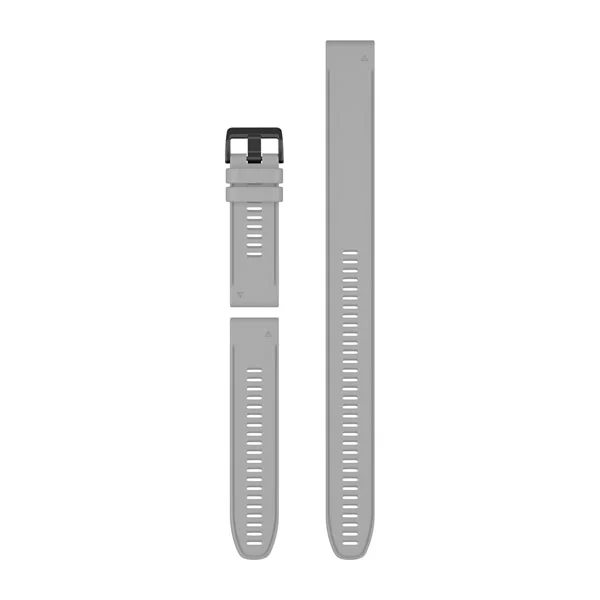 Bracelet de montre QuickFit 26 - Silicone gris poudre (3 pièces) pour  Montre Garmin Enduro 