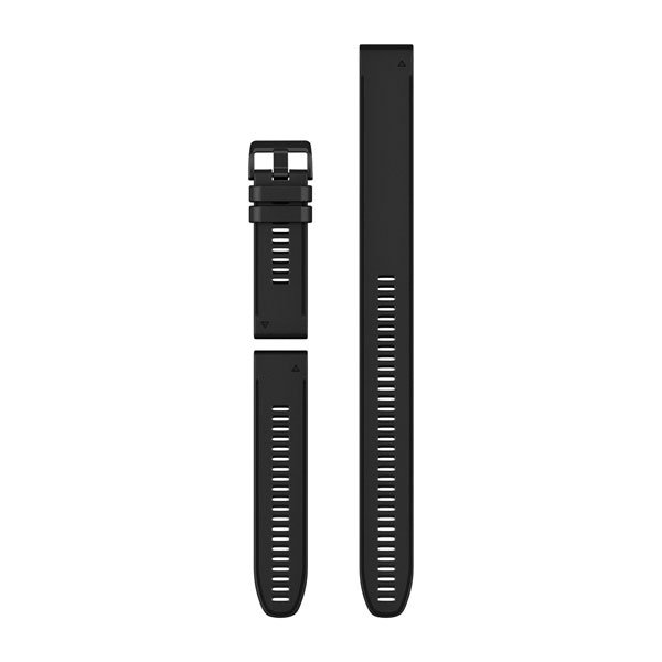 Bracelet de montre QuickFit 26 - Silicone noir (3 pièces) pour  Montre Garmin Enduro 