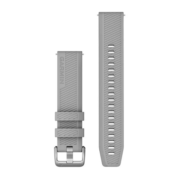 Bracelet de montre (20mm) Gris avec fermeture en acier inoxydable