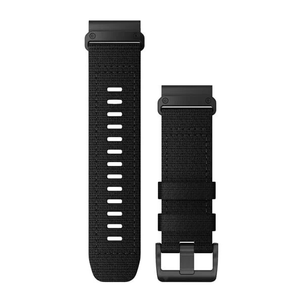 Bracelet QuickFit - 26mm Nylon noir tactique pour  Montre Garmin Enduro 