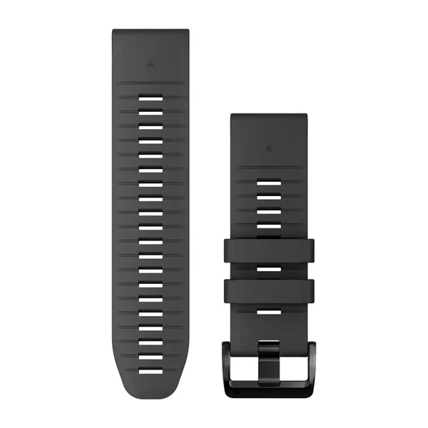 Bracelet de montre QuickFit 26 pour  Garmin Instinct 2X Solar  - Silicone Graphite