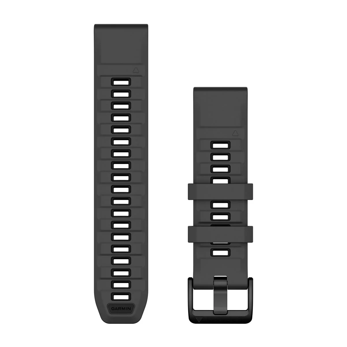 Bracelets de montre QuickFit 22  Bracelets de montre QuickFit 22, silicone Graphite/noir pour  fenix 8 Pro - 47 mm, AMOLED 