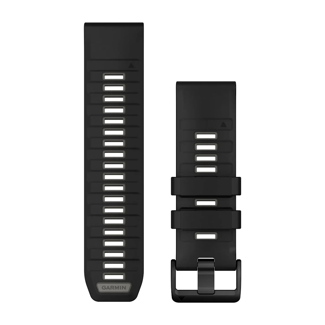 Bracelet Garmin QuickFit pour  Fenix 9 - 51mm , 26mm, Silicone noir/gris beige