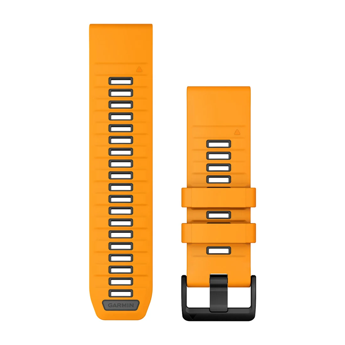 Bracelet Garmin QuickFit pour  Fenix 9 - 51mm , 26mm, Silicone orange étincelle/graphite