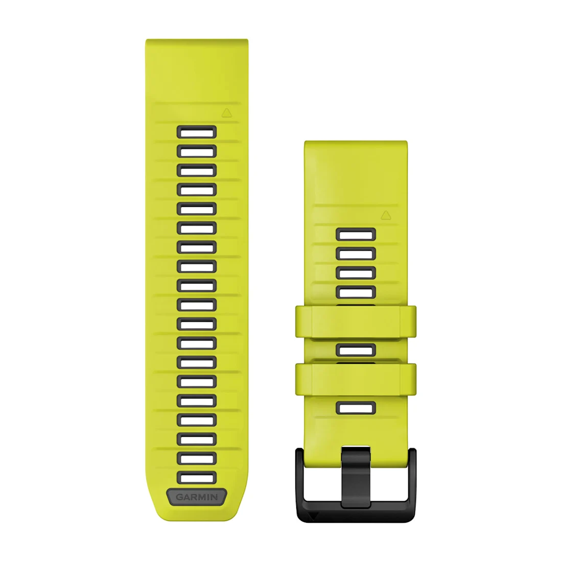 Bracelet Garmin QuickFit pour  Fenix 9 - 51mm , 26mm, Silicone jaune/graphite