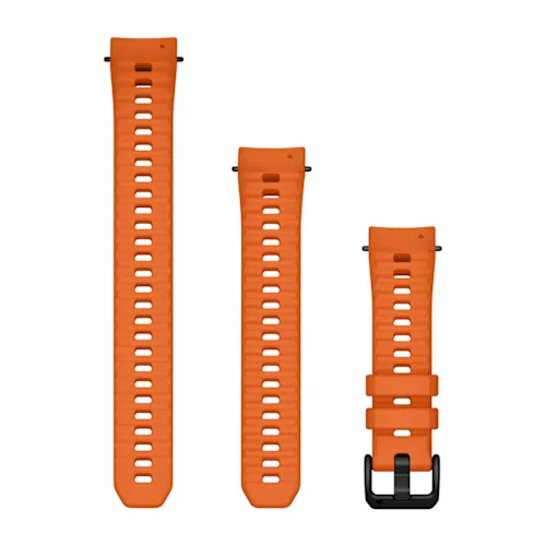 Bracelets de montre 20 mm - Silicone orange pour  Garmin Instinct E 40mm 