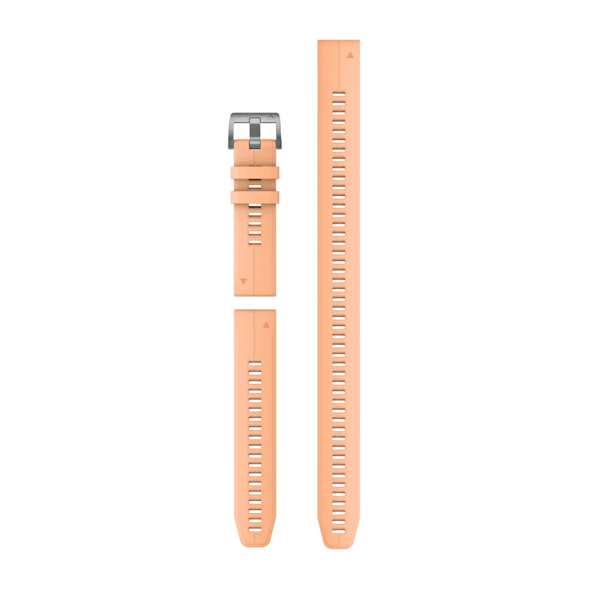 Bracelets de montre QuickFit 22 Silicone corail clair (3 pièces, pour la plongée)