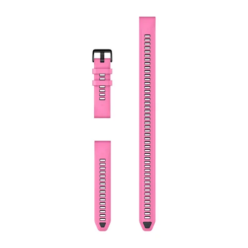 Bracelets de montre QuickFit 20 - Silicone rose (3 pièces, pour la plongée) pour  Garmin Instinct E 40mm 