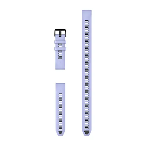 Bracelets de montre QuickFit 20 - Silicone bleu myrtille (3 pièces, pour la plongée) pour  Garmin Instinct E 40mm 