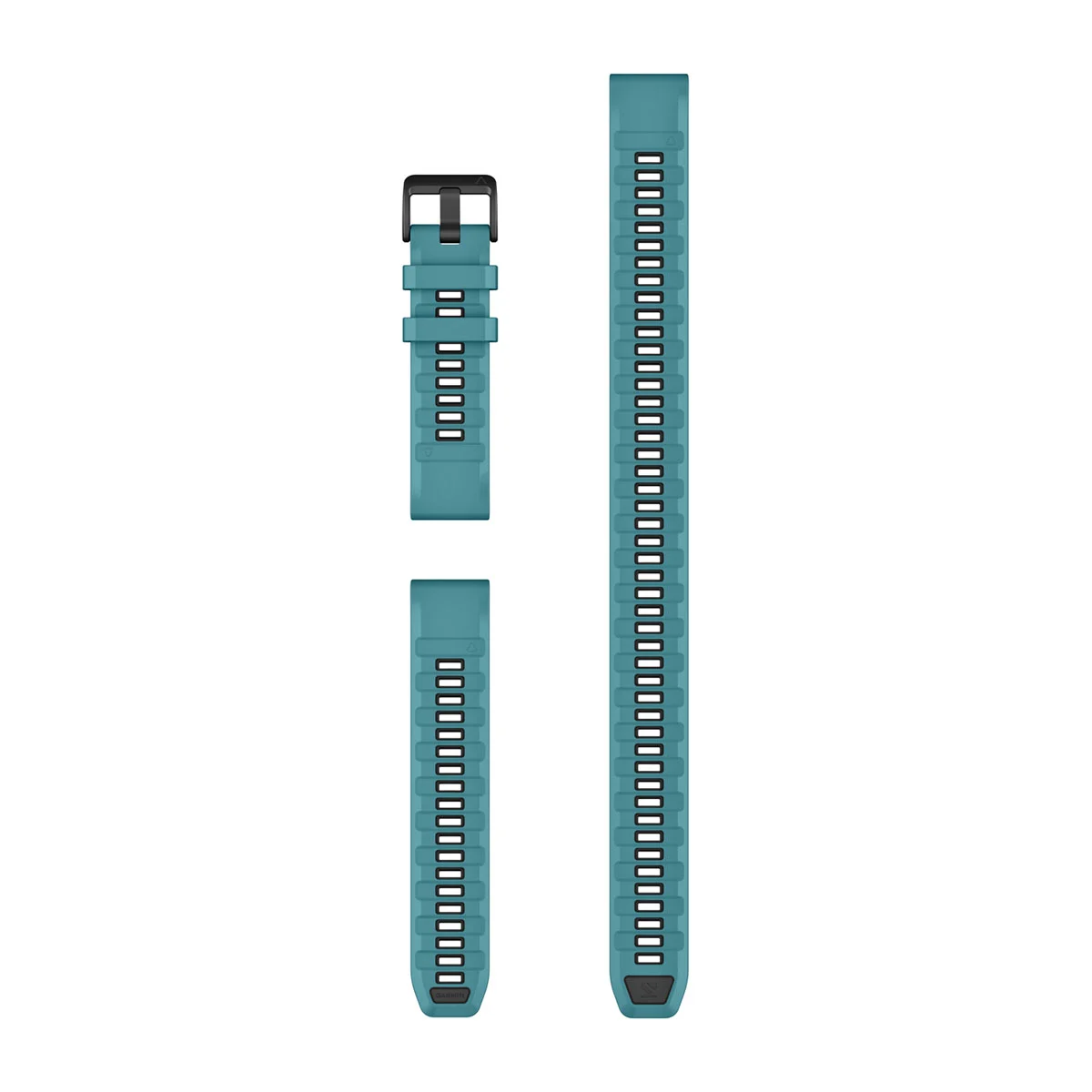 Bracelets de montre QuickFit 22 Silicone turquoise  (3 pièces, pour la plongée) pour  Instinct Crossover AMOLED Tactical Edition 