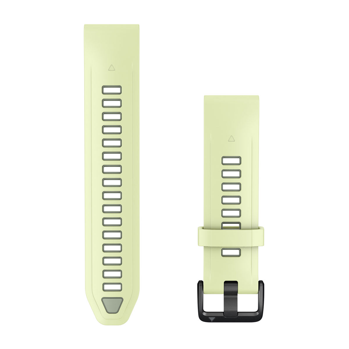 Bracelets de montre QuickFit 20, Silicone citron/vert saule pour  Fenix 9 Pro - 43mm 