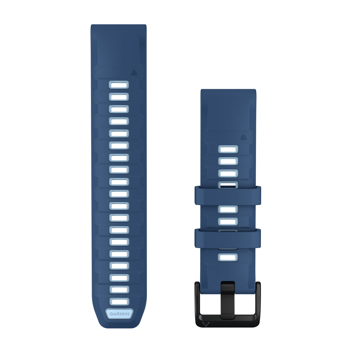 Bracelets de montre QuickFit 22, Silicone bleu lagon/bleu glacier pour  Fenix 9 - 47mm 