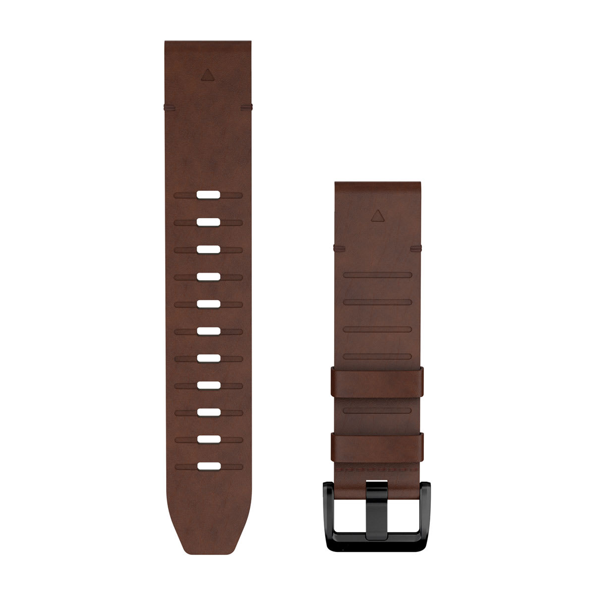 Bracelets de montre QuickFit 22, Cuir noisette pour  Fenix 9 - 47mm 