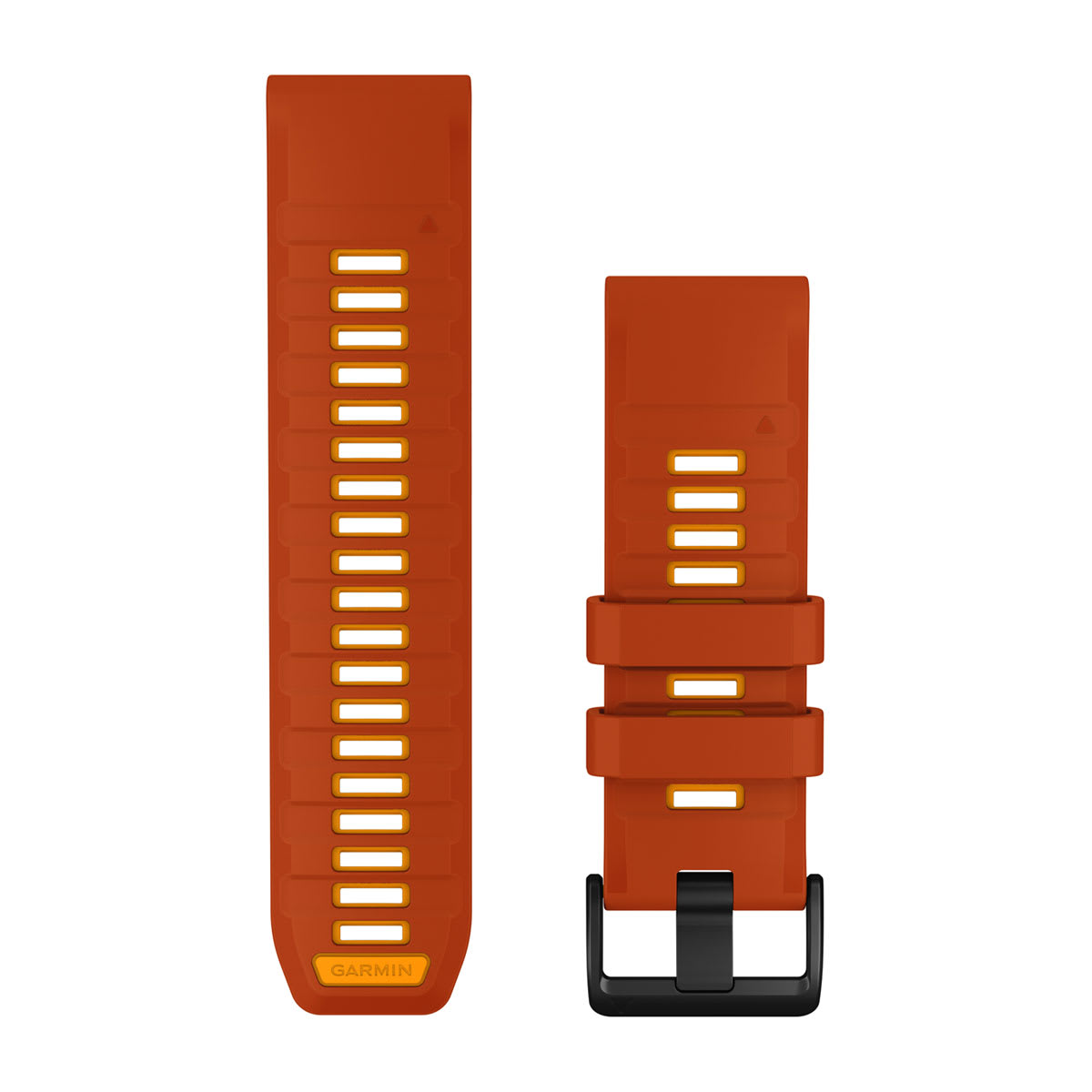 Bracelets de montre QuickFit 26, Silicone ocre/orange pour  Fenix 9 - 51mm 