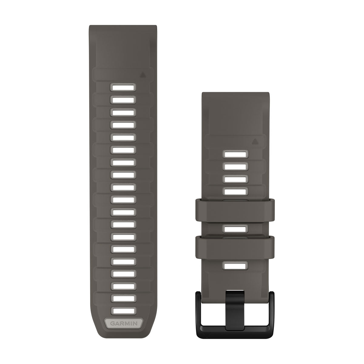 Bracelets de montre QuickFit 26, Silicone grès foncé/gris argenté pour  Fenix 9 - 51mm 