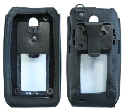 Sacoche cuir noire pour  Smartphone IS655.2 avec APN 