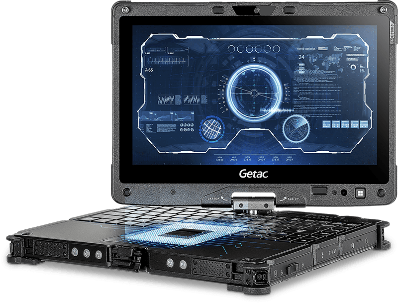 Ordinateur portable durci convertible GETAC V110