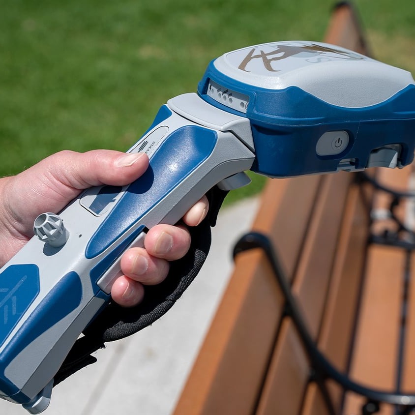 EOS Skadi Smart Handle - Invisible Range Pole et mesure d'élévation au sol par LiDAR