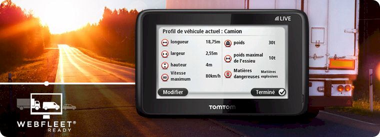 GPS pour poids lourd  GPS pour camionnette - TomTom