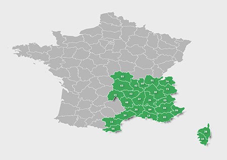 GPS TOPO V4 France Sud-Est PRO