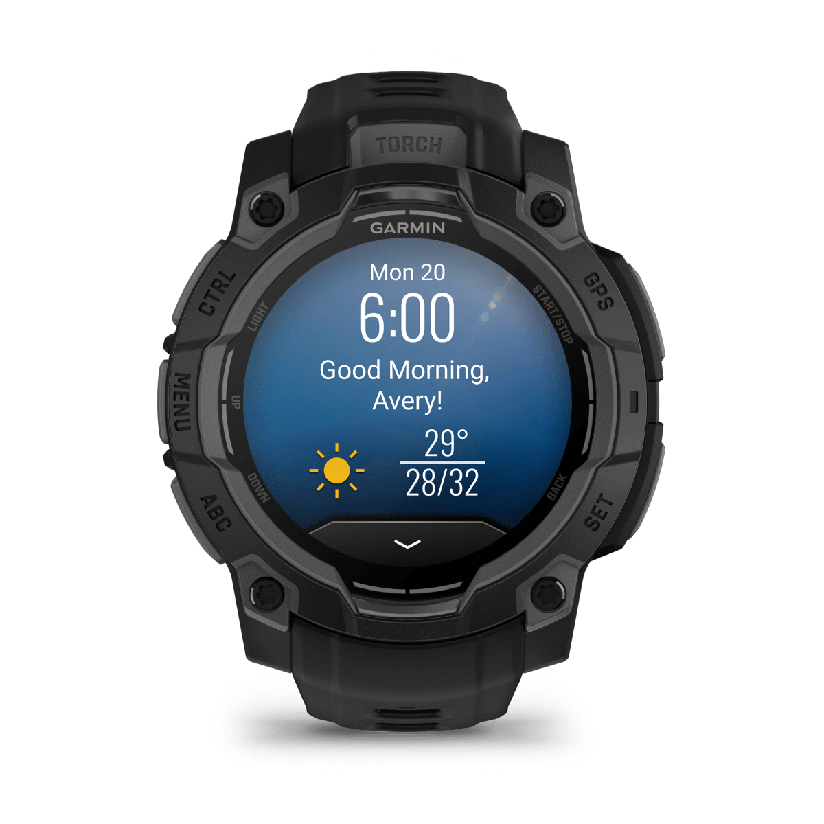 Garmin Instinct 3 AMOLED - Lampe torche et notifications