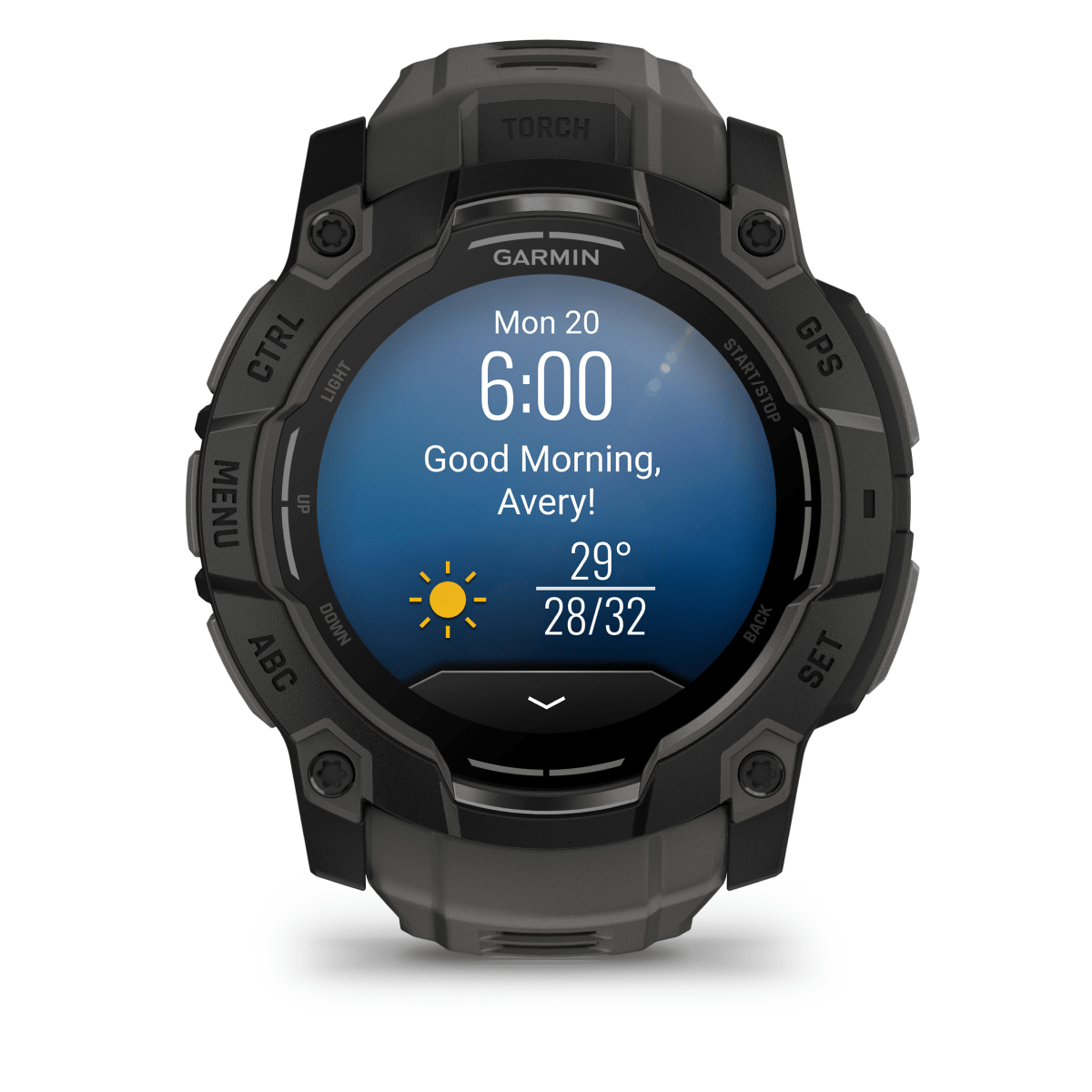 Garmin Instinct 3 AMOLED - Lampe torche et notifications