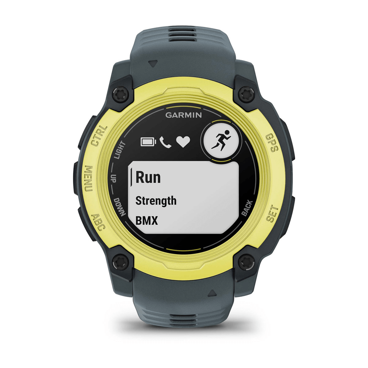 Montre Garmin Instinct E 40mm Citron vert - profil droit