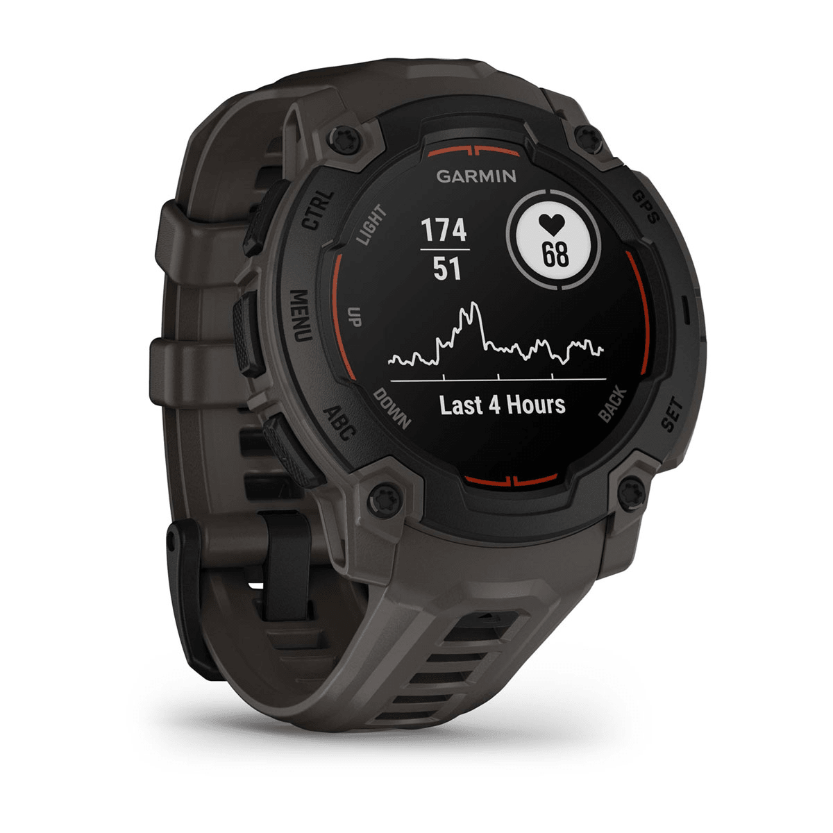 Montre Garmin Instinct E 45mm Noir - profil