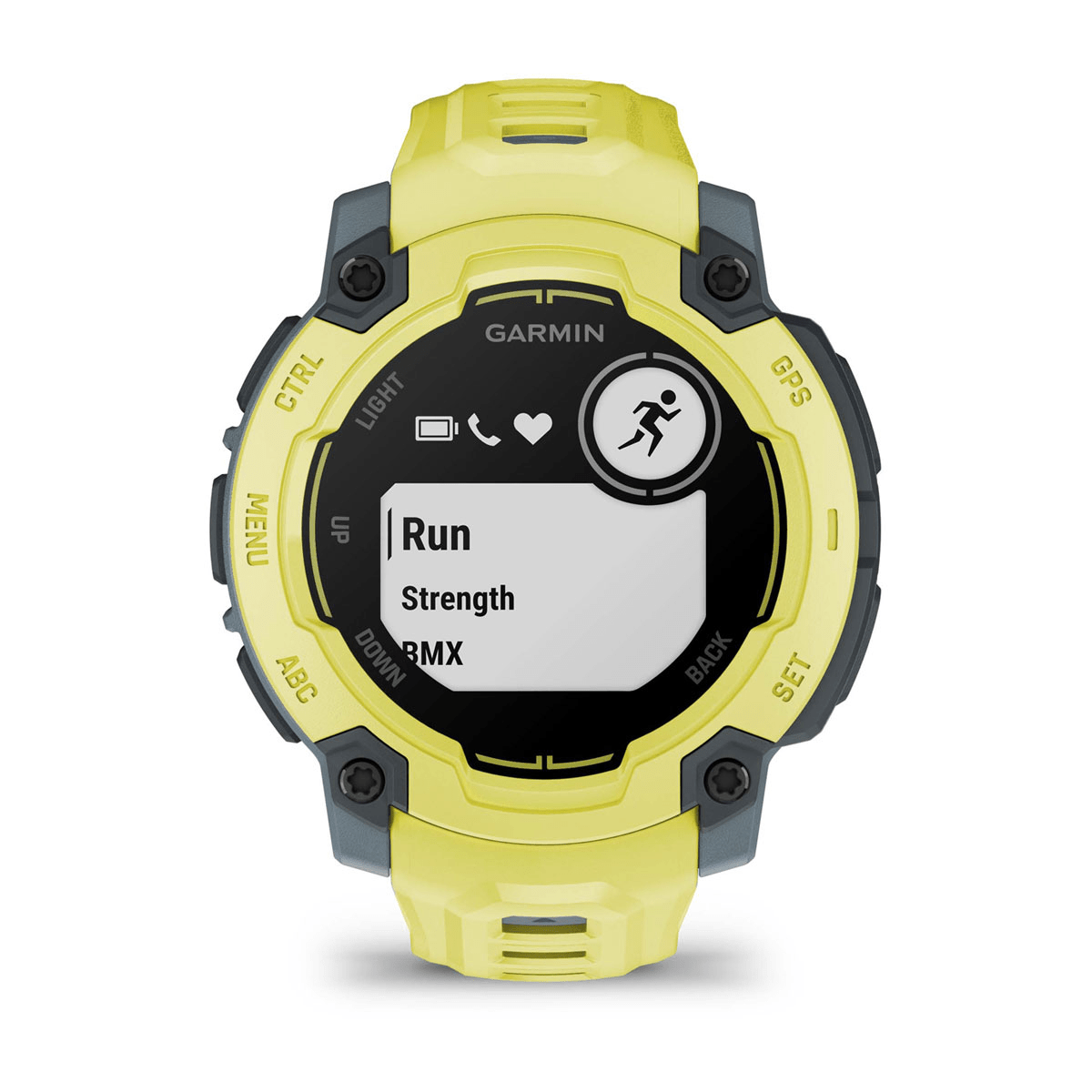 Montre Garmin Instinct E 45mm Citron vert - profil droit