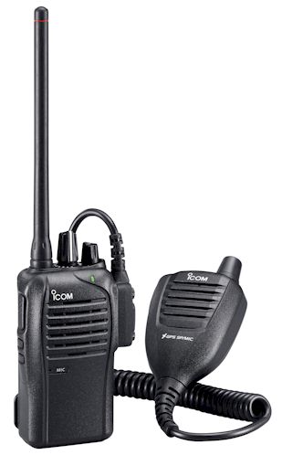 Icom IC-F3102D avec le microphone HM-171GP (optionnel)